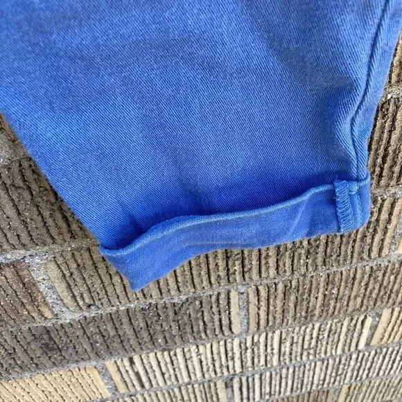 Women's Size 27 Levi's Stretch Dyed Blue Color Flooded Capri Ankle Jean Pants - Picture 7 of 8